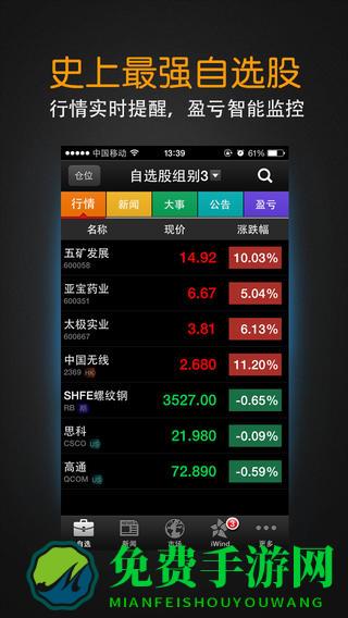 万得股票手机客户端wind